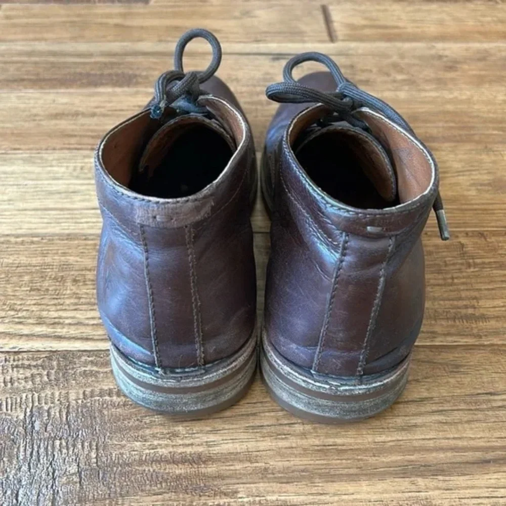 Frye Leather Chukka Boots Brown Distressed Mens Size 9